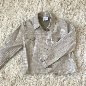 Fake snake skin jacket